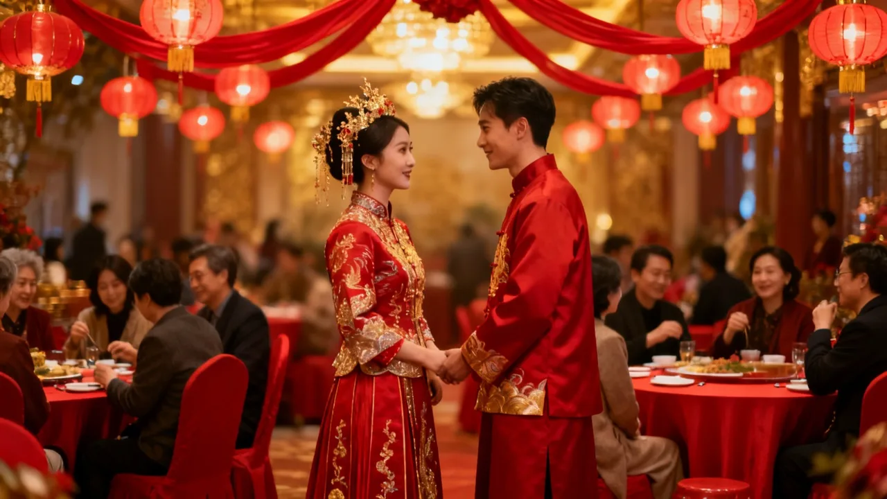Courseware cover: a Chinese wedding
